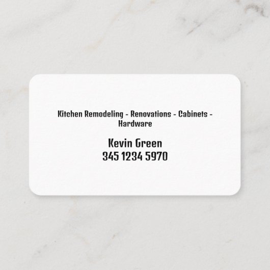 Küchenschränke umbauen visitenkarte (Rückseite)