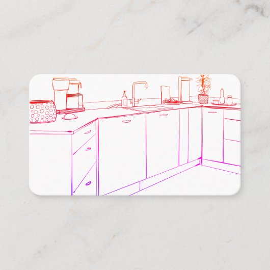 Küchenschränke umbauen visitenkarte (Vorderseite)