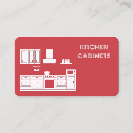 Küchenschränke Visitenkarte (Vorderseite)