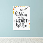 Küchenschrift für Wohngestaltung Leinwanddruck (Insitu (Holzboden))