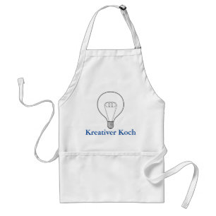 Küchenschürze Kreativer Koch blauer Text Schürze