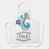 Küchenschürze mit folkloristischem Blumenmuster Schürze (Vorderseite)