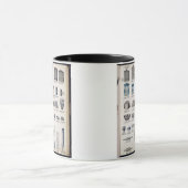 Küchenspeicher und -geräte von einem tasse (Zentrum)