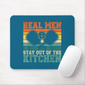 Küchenspieler echtes Out Pickleball Bleib Humor Mousepad (Mit Mouse)