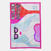 KÜCHENSTADT "GOLDENES ALTER" GESCHIRRTUCH (Vertikal)