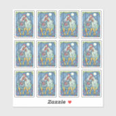 KÜCHENSWEETHEARTEN, HEN & ROOSTER AUF PORCH SWING AUFKLEBER (Blatt)