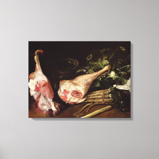 Küchentisch, Stillleben Leinwanddruck (Vorderseite)