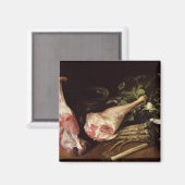 Küchentisch, Stillleben Magnet (Vorderseite/Rückseite)