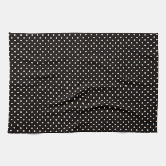 Küchentuch 16x24 Dots Light Brown Black (Horizontal)
