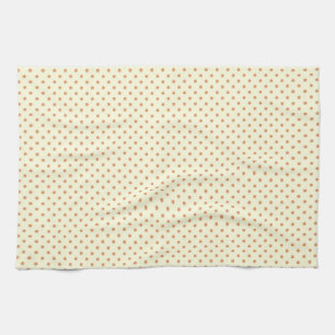 Küchentuch 16x24 Dots Mittelbraune Creme