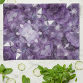 Küchentuch Amethyst Crystal Allover Print (Gefaltet)
