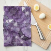 Küchentuch Amethyst Crystal Allover Print (Viertel Falte)