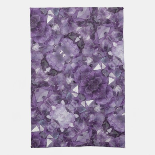 Küchentuch Amethyst Crystal Allover Print (Vertikal)