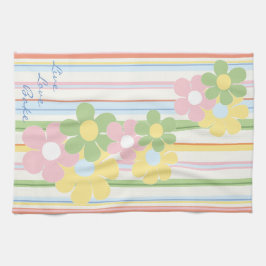 Küchentuch "Blume & Streifen"