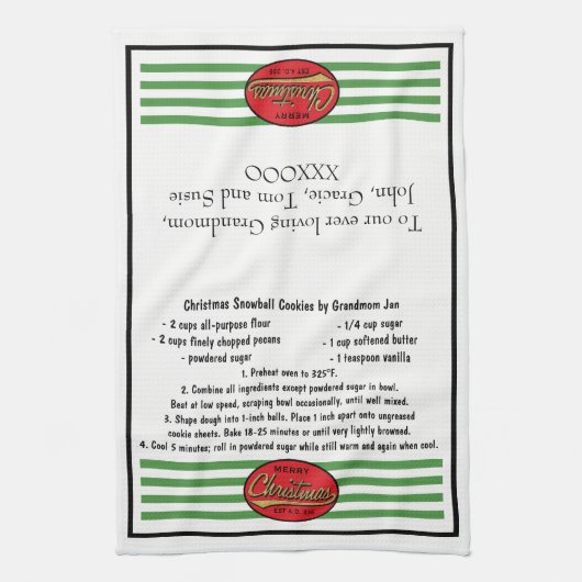 Küchentuch "Christmas Retro Dish Towel" (Vertikal)