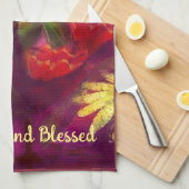 Küchentuch Dankbar gesegnet Whimsical Türkei (Viertel Falte)