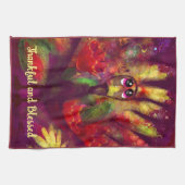 Küchentuch Dankbar gesegnet Whimsical Türkei (Horizontal)