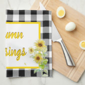 Küchentuch für Herbst (Viertel Falte)