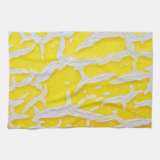 Küchentuch gelb-graues Melonenraft (Horizontal)