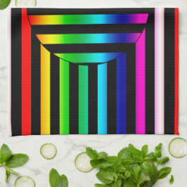 Küchentuch - gestreifte optische Illusion