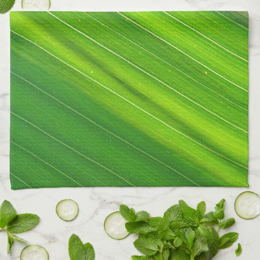 Küchentuch Grünes Maisblattdesign (Gefaltet)