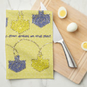 Küchentuch "Hanukkah/Oh Dreidel" (Viertel Falte)