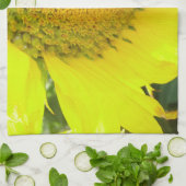 Küchentuch hellgelbe Sonnenblume (Gefaltet)