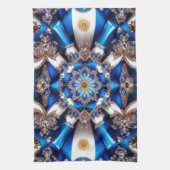 Küchentuch mit argentinischer Farbgestaltung (Vertikal)