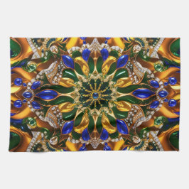 Küchentuch mit Brasilien Farben Design