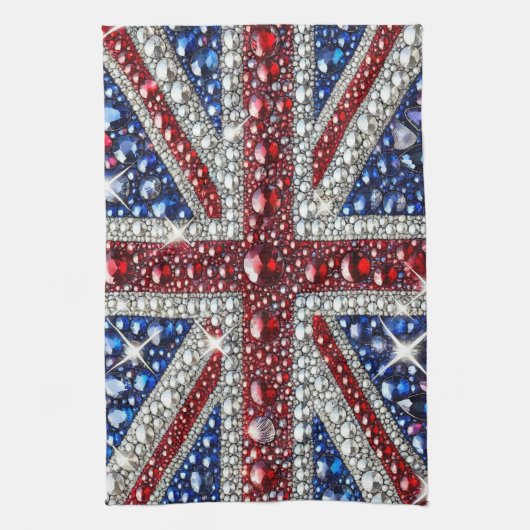 Küchentuch mit britischem Farbdesign (Vertikal)