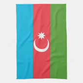 Küchentuch mit der Flagge Aserbaidschans (Vertikal)
