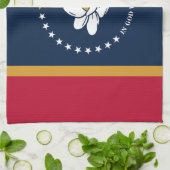 Küchentuch mit der Flagge des US-Bundesstaates Mis (Gefaltet)