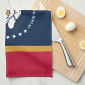 Küchentuch mit der Flagge des US-Bundesstaates Mis (Viertel Falte)
