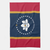 Küchentuch mit der Flagge des US-Bundesstaates Mis (Vertikal)