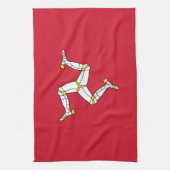 Küchentuch mit der Isle of Man Flag, Vereinigtes K (Vertikal)