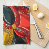 Küchentuch mit Deutschland Farben Design (Viertel Falte)