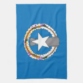 Küchentuch mit Fahne auf der Insel Nord-Mariana (Vertikal)