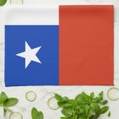 Küchentuch mit Fahne aus Chile (Gefaltet)