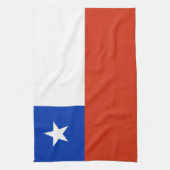 Küchentuch mit Fahne aus Chile (Vertikal)