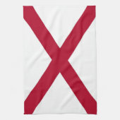 Küchentuch mit Fahne von Alabama, USA. (Vertikal)