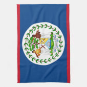 Küchentuch mit Fahne von Belize (Vertikal)