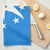 Küchentuch mit Fahne von Corpus Christi, USA. (Viertel Falte)