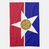 Küchentuch mit Fahne von Dallas, USA. (Vertikal)