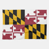 Küchentuch mit Fahne von Maryland, USA. (Horizontal)