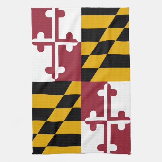Küchentuch mit Fahne von Maryland, USA. (Vertikal)
