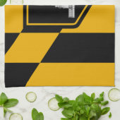 Küchentuch mit Flag von Baltimore City, USA.S.A. (Gefaltet)