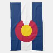 Küchentuch mit Flag von Colorado, USA. (Vertikal)