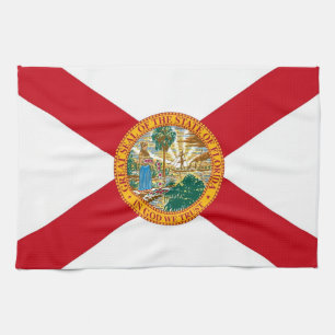 Küchentuch mit Flag von Florida, USA.