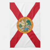 Küchentuch mit Flag von Florida, USA. (Vertikal)