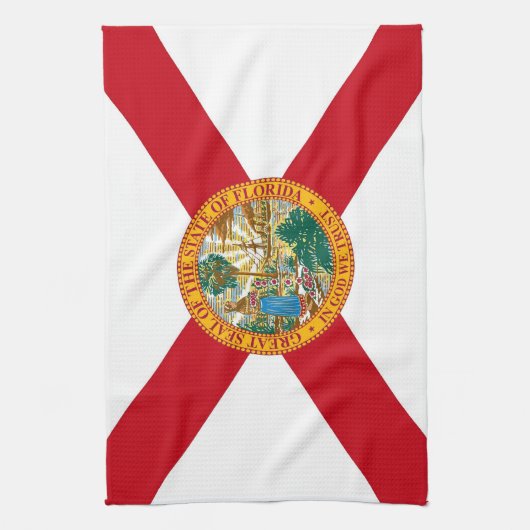 Küchentuch mit Flag von Florida, USA. (Vertikal)